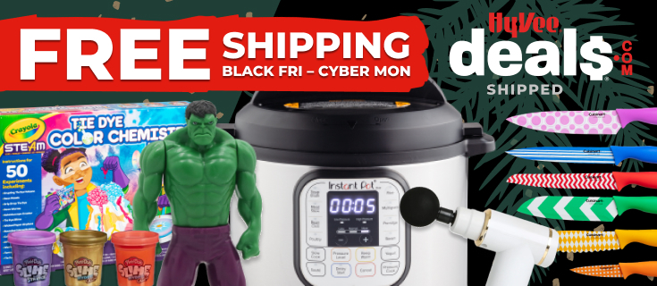 free shipping at Hy-Vee Deals