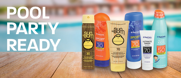 pool party ready sun care products at Hy-Vee