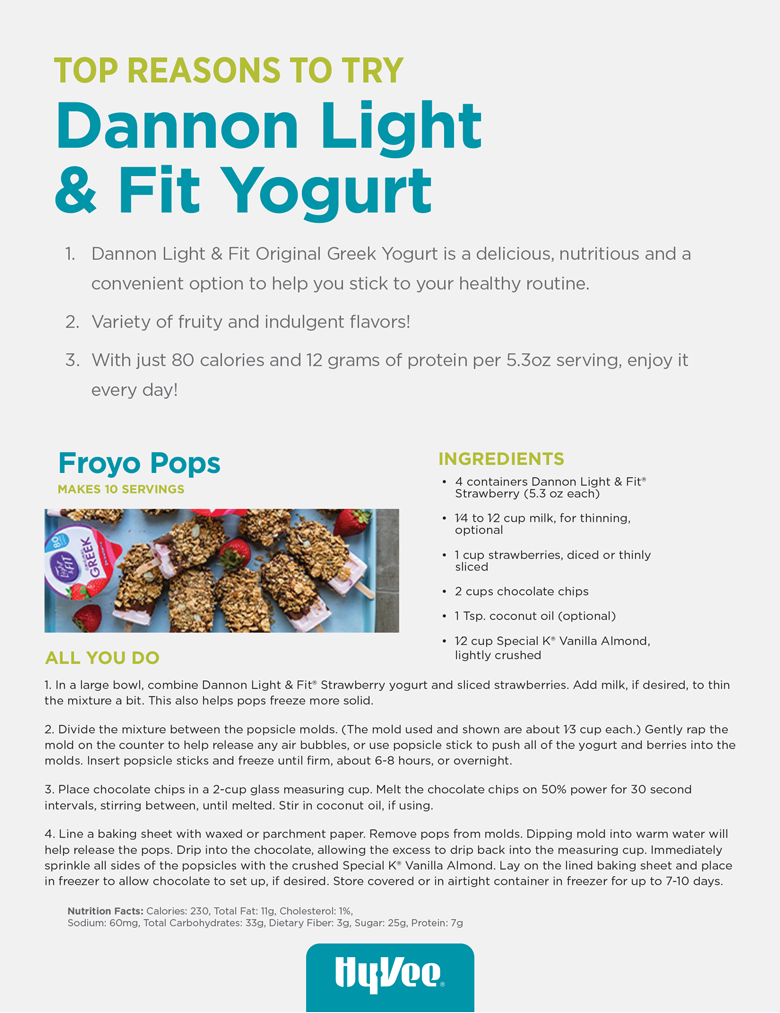 July POM - Dannon Light and Fit Yogurt