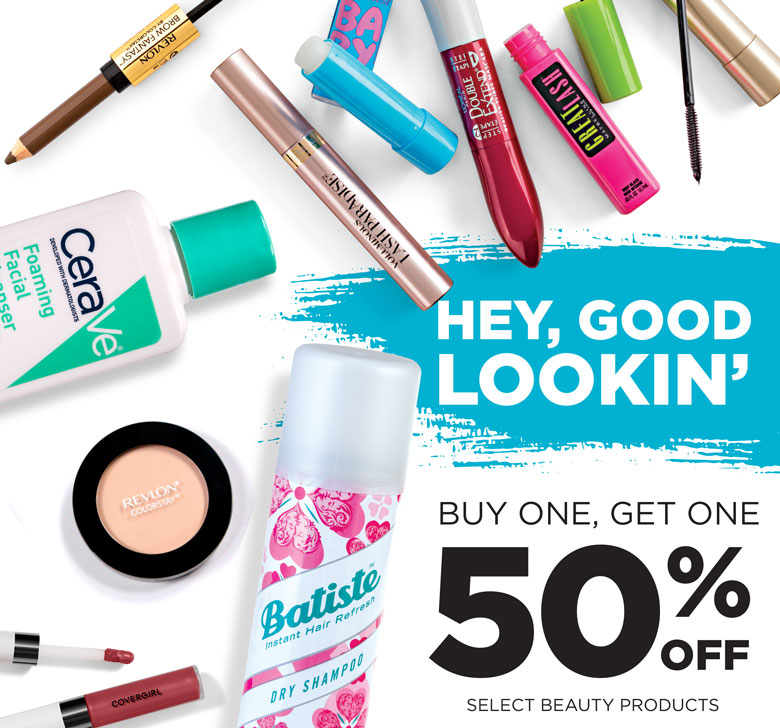 BOGO 50% off beauty sale - March 4 - 17, 2020