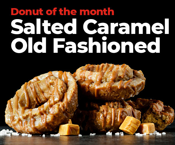 donut of the month: salted caramel old fashioned